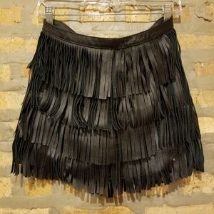 Zara leather skirt